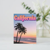 Californië Briefkaart – Bold Typography Design (Staand voorkant)