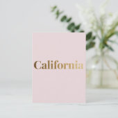 Californië Briefkaart – Bold Typography Design met (Staand voorkant)