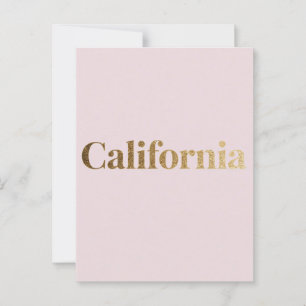 Californië Briefkaart – Bold Typography Design met