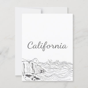 Californië-briefkaart Briefkaart