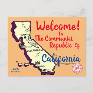 Californië-Briefkaart Briefkaart