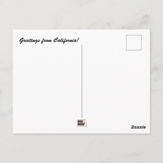 Californië-Briefkaart Briefkaart (Achterkant)