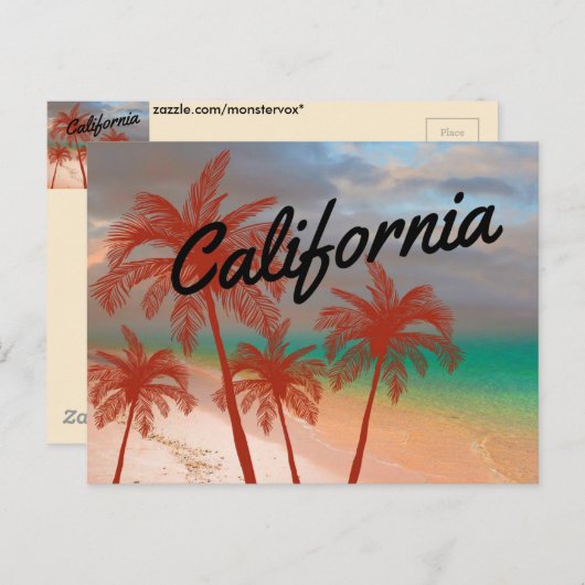 Californië-Briefkaart Briefkaart (Voorkant / Achterkant)