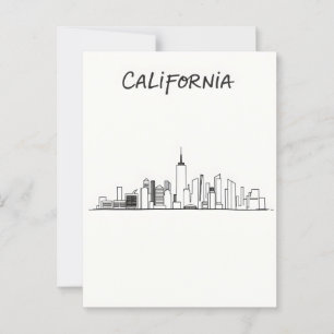 Californië-briefkaart Briefkaart
