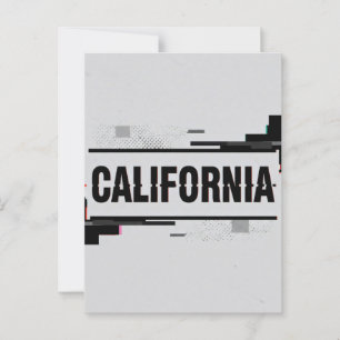 Californië Briefkaart – Trendy tekst