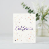 Californië Briefkaart – Trendy tekst (Staand voorkant)