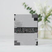 Californië Briefkaart – Trendy tekst (Staand voorkant)