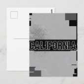 Californië Briefkaart – Trendy tekst (Voorkant / Achterkant)