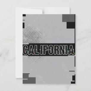 Californië Briefkaart – Trendy tekst