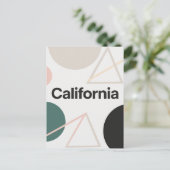 Californië Briefkaart – Trendy tekst (Staand voorkant)