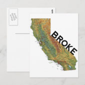 Californië - Broke Briefkaart (Voorkant / Achterkant)