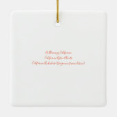 Californië Buckwheat Ceramic Ornament (Achterkant)