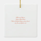 Californië Buckwheat Ceramic Ornament (Achterkant)
