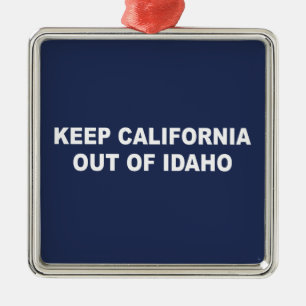 Californië buiten Idaho houden Metalen Ornament