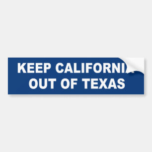 Californië buiten Texas houden Bumpersticker