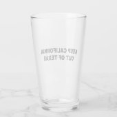 Californië buiten Texas houden Glas (Achterkant)