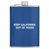 Californië buiten Texas houden Heupfles (Voorkant)
