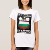 Californië Bulgaars Amerikaans erfgoed T-shirt (Voorkant)