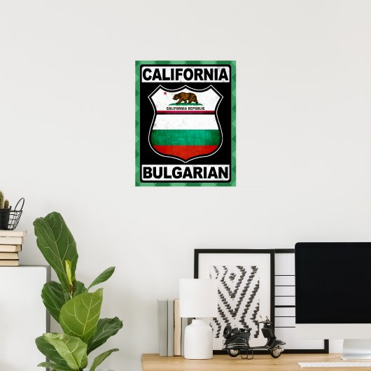Californië - Bulgaars - Amerikaans Poster - Afdruk (Thuiskantoor)