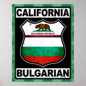 Californië - Bulgaars - Amerikaans Poster - Afdruk (Voorkant)