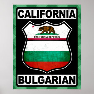 Californië - Bulgaars - Amerikaans Poster - Afdruk