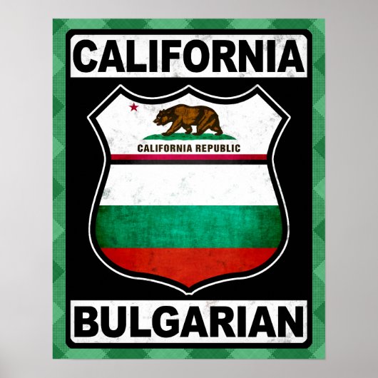 Californië - Bulgaars - Amerikaans Poster - Afdruk (Voorkant)