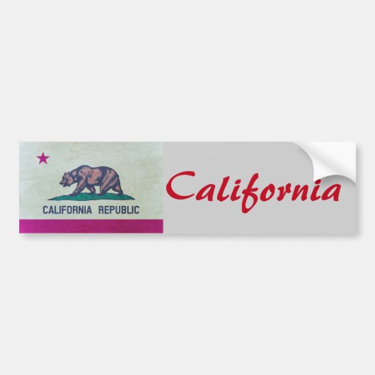 Californië Bumpersticker (Voorkant)