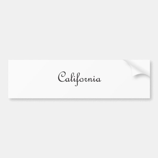 Californië Bumpersticker (Voorkant)