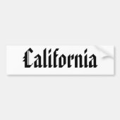 Californië Bumpersticker (Voorkant)