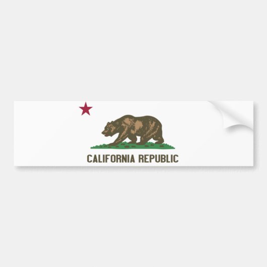Californië Bumpersticker (Voorkant)