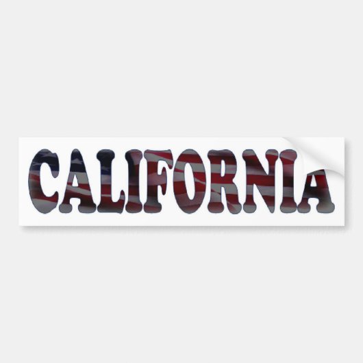 Californië Bumpersticker (Voorkant)