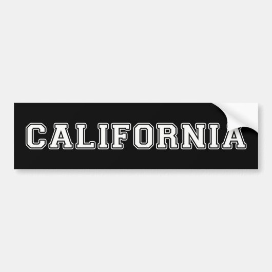 Californië Bumpersticker (Voorkant)