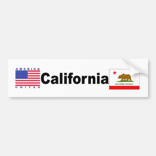 Californië Bumpersticker (Voorkant)