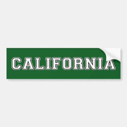 Californië Bumpersticker (Voorkant)