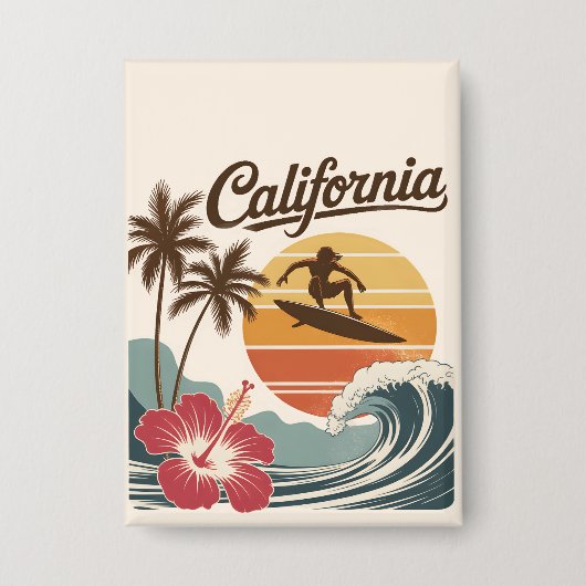 Californië Button (Voorkant)