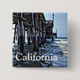 Californië - Button op het 2-inch plein