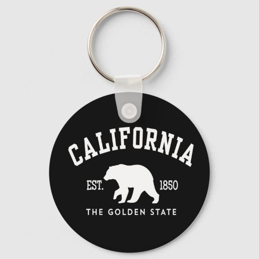 Californië CA Beer Sleutelhanger (Voorkant)