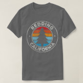 Californië CA  Retro 70's uitzenden T-shirt (Design voorkant)