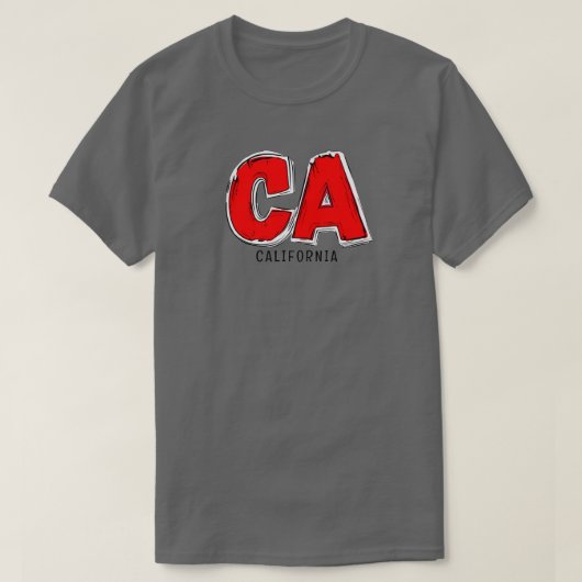 Californië CA T-shirt (Design voorkant)