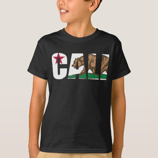 Californië Cali Flag T-shirt (Voorkant)