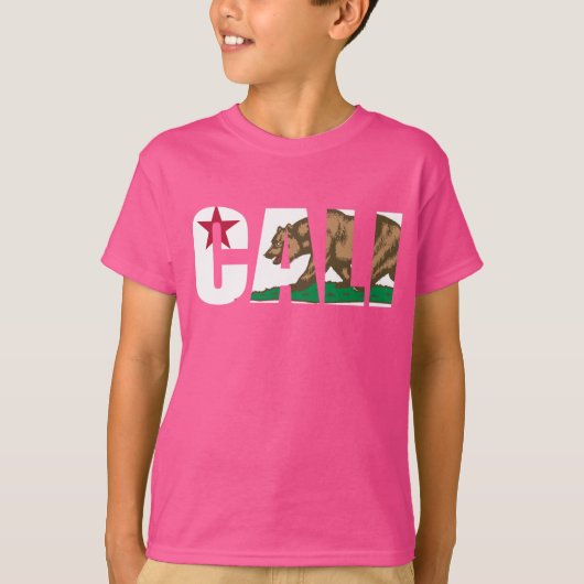Californië Cali Flag T-shirt (Voorkant)