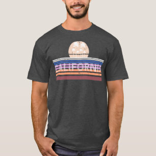 Californië Cali Palm Trees Sunset Surf T-shirt