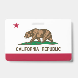 Californië Cali Republic Bear Flag, US staten Badg Badge