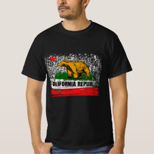 Californië: Cali-vlaggen: sociaal-noordelijk deel  T-shirt