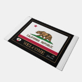 Californië & Californië Vlaggenhuismat /sport USA Deurmat (Schuin)