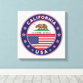 Californië Canvas Afdruk (Insitu (Houten vloer))