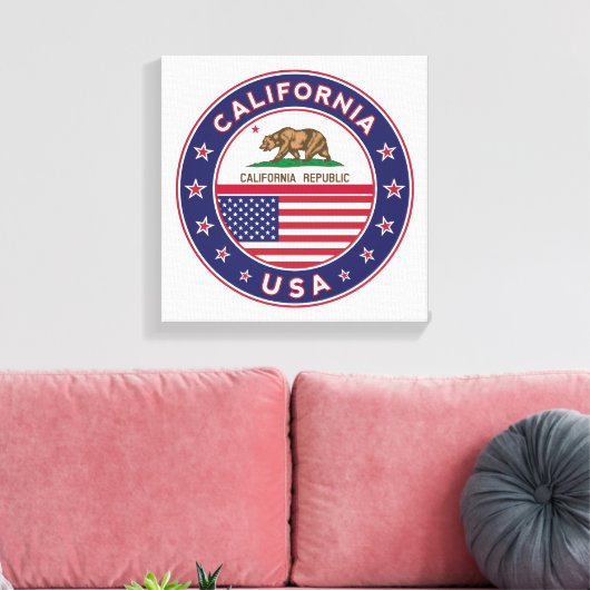Californië Canvas Afdruk (Insitu (Woonkamer))