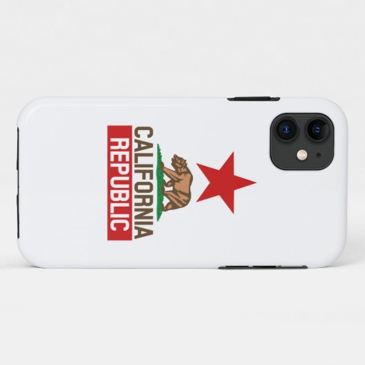 Californië Case-Mate iPhone Case (Achterkant (horizontaal))