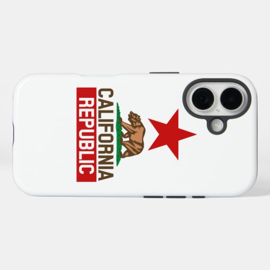 Californië Case-Mate iPhone Case (Achterkant (horizontaal))