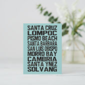 Californië Central Coast Briefkaart (Staand voorkant)